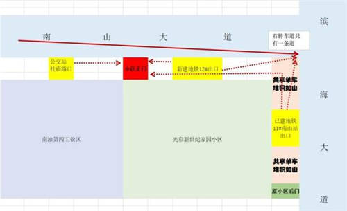 新舊地鐵施工導致交通堵塞 電摩無人管理