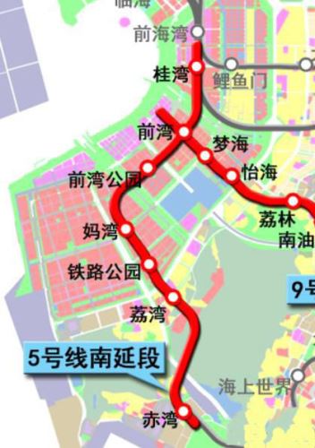 深圳地鐵5號線南延線預計今年9月30日開通試運營