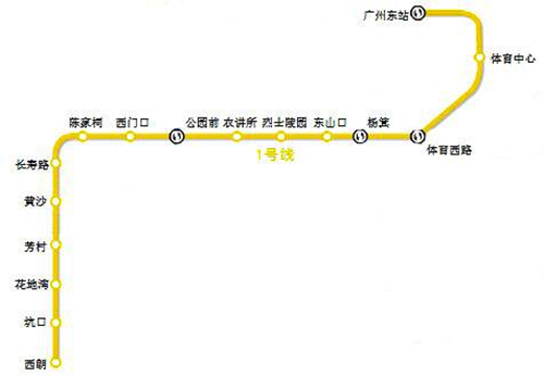 廣州地鐵1號線路圖2019 廣州地鐵線路圖最新