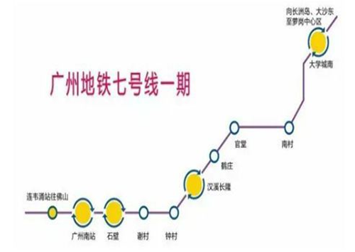 廣州地鐵7號線路圖2019 廣州地鐵線路圖最新