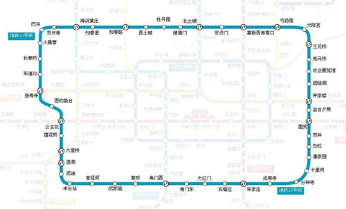 北京地鐵10號線線路圖2019 北京地鐵線路圖最新