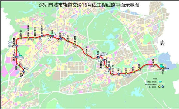 深圳地鐵16號(hào)線2023年建成通車