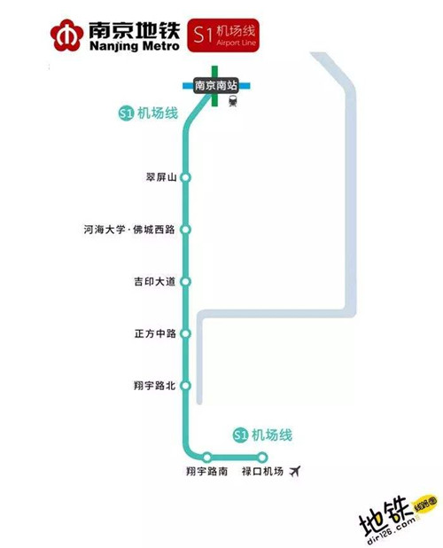 南京地鐵S1號線線路圖2019 南京地鐵線路圖最新