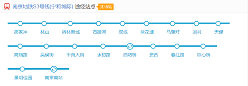 南京地鐵S3號(hào)線(xiàn)線(xiàn)路圖2019 南京地鐵線(xiàn)路圖最新