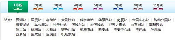 深圳所有地鐵線路運(yùn)營(yíng)時(shí)間表