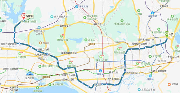 深圳地鐵線路圖高清版 深圳地鐵線路走向