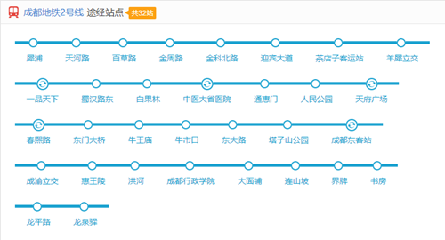 成都地鐵2號線線路圖2019 成都地鐵線路圖最新