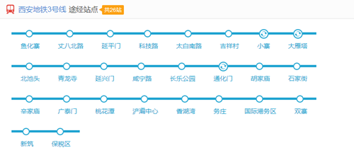 西安地鐵3號線線路圖2019 西安地鐵線路圖最新