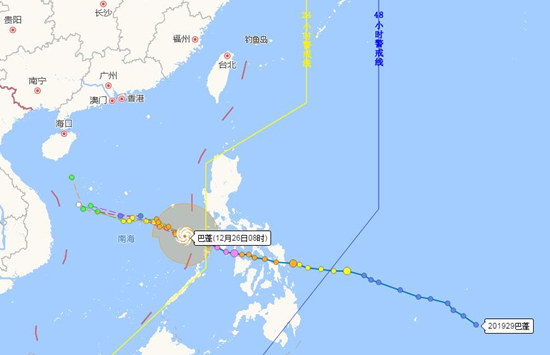 受臺風(fēng)巴蓬影響 深圳近幾天氣溫下降且有降雨