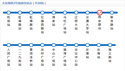 大連地鐵2號線線路圖2019 大連地鐵線路圖最新