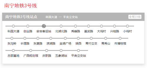 南寧地鐵3號線2019 南寧地鐵線路圖最新