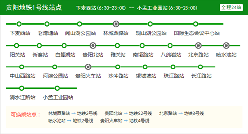 貴陽地鐵1號線線路圖2020 貴陽地鐵線路圖