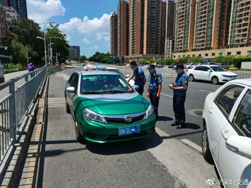 深圳交警警告!外地的士在限定區(qū)域行駛將受罰