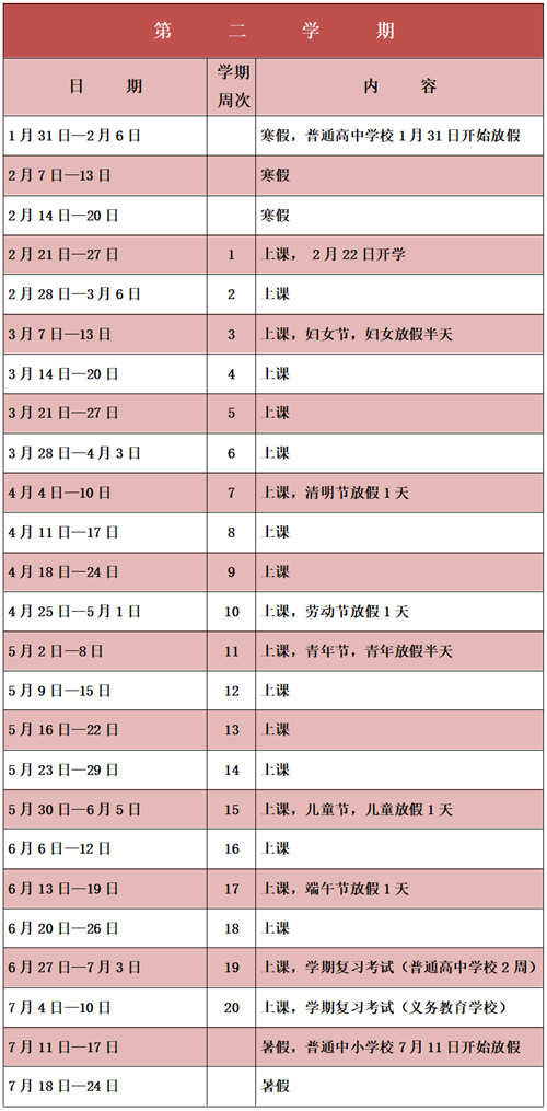 深圳市中小學(xué)2020-2021學(xué)年寒暑假時(shí)間出爐