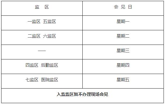 深圳監(jiān)獄于10月26日起恢復(fù)現(xiàn)場(chǎng)會(huì)見(jiàn)