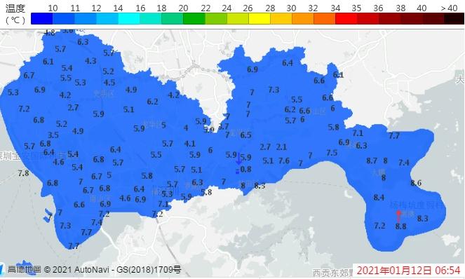 時(shí)隔1066天深圳終于入冬了 平均氣溫低于10℃