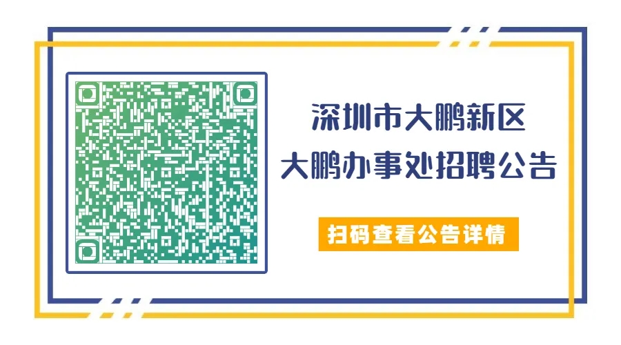 深圳市大鵬新區(qū)大鵬辦事處招聘工作人員詳情