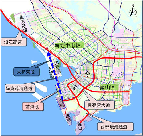 地鐵5號線將銜接深圳首條跨海隧道