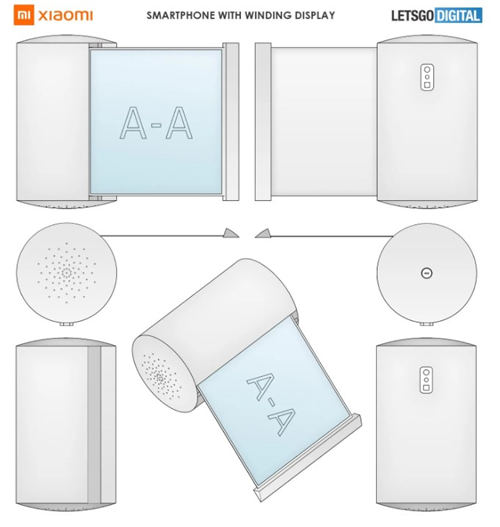 小米新款卷繞屏手機(jī)曝光 外觀呈卷紙型
