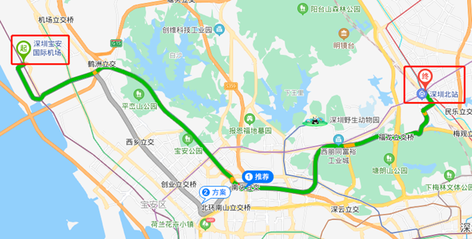 深圳寶安機(jī)場(chǎng)去深圳北站怎么走