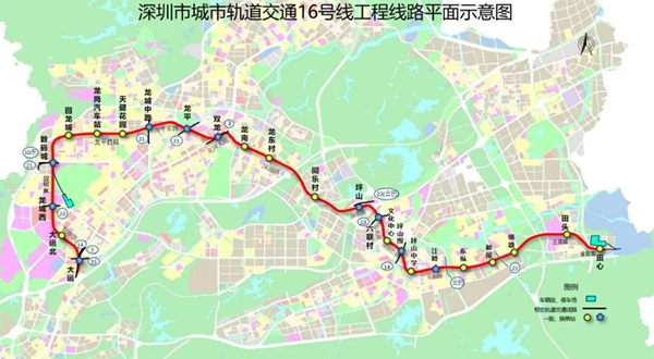 深圳地鐵16號線預(yù)計(jì)2023年建成通車