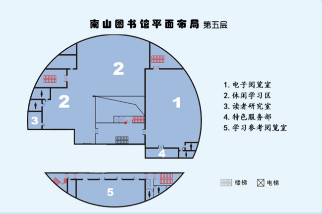 深圳南山圖書館樓層平面布局圖一覽