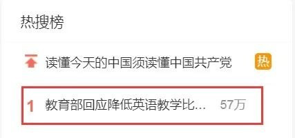 教育部答復(fù)降低英語(yǔ)教學(xué)比重、在考試中占分比重建議