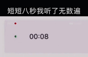 八秒語音是什么意思