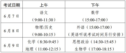 2023廣東深圳高考時(shí)間是幾月幾號(hào)