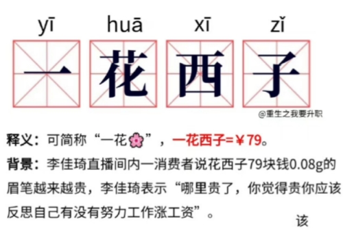 一花西子梗是什么意思