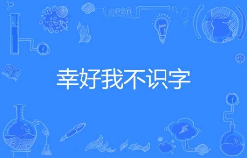 網(wǎng)絡用語幸好我不識字是什么梗