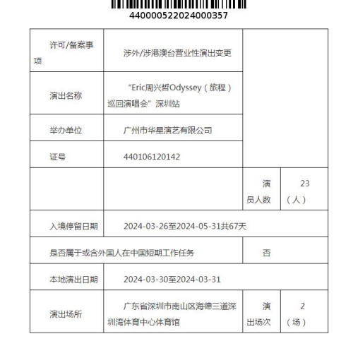 2024年周興哲深圳演唱會(huì)時(shí)間地點(diǎn)