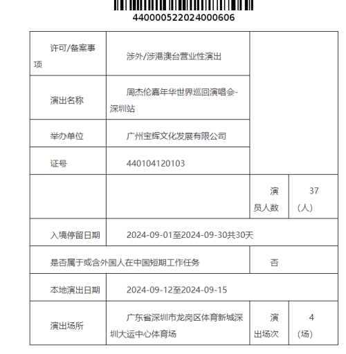 2024周杰倫深圳演唱會(huì)開(kāi)票時(shí)間及詳情