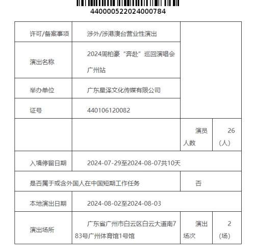 2024周柏豪廣州演唱會攻略