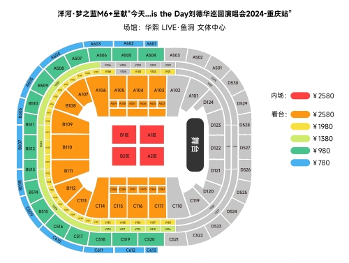 2024劉德華重慶演唱會座位圖分享